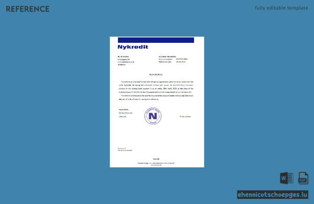 Vorschau des Dänemark-Nykredit-Referenzmusters